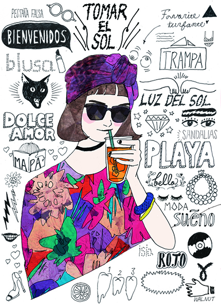 京都在住の新進イラストレーターWALNUT 初の個展がdigmeout ART＆DINER